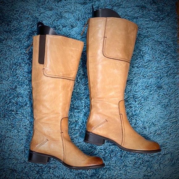 💕Like New Franco Sarto Camel Leather Boots💕 - Picture 3 of 16